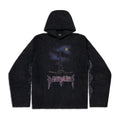 Balenciaga Men And Women With The Same Models Spring And Fall Do Old Do Fake Holes Washed Hooded Sweatshirt Pullover Paris Moon No Pocket Hoodie Oversized Black Faded #72926
