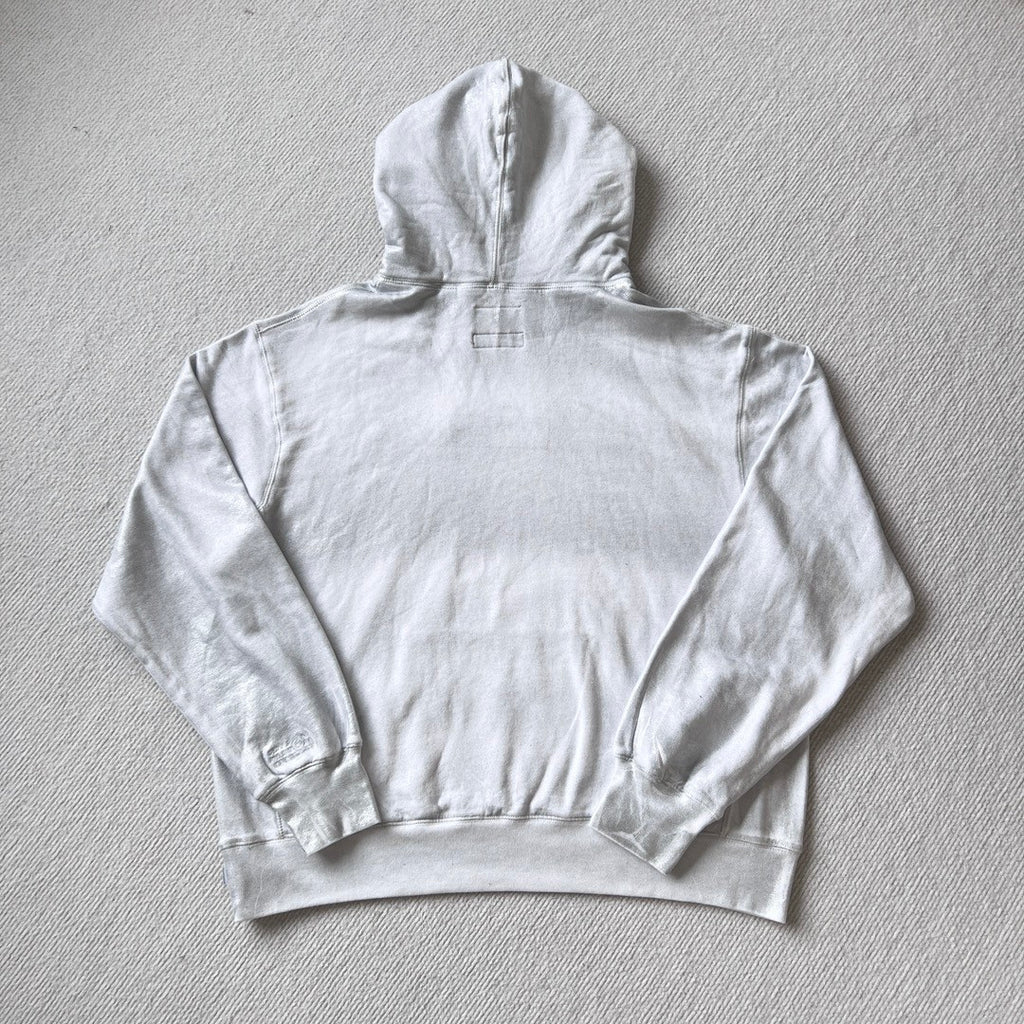 SUPREME/MM6 MAISON MARGIELA Men's and Women's Spring and Autumn Tie-Dye Washed Logo Solid Color Pocket Hooded Sweatshirt Pullover #73148