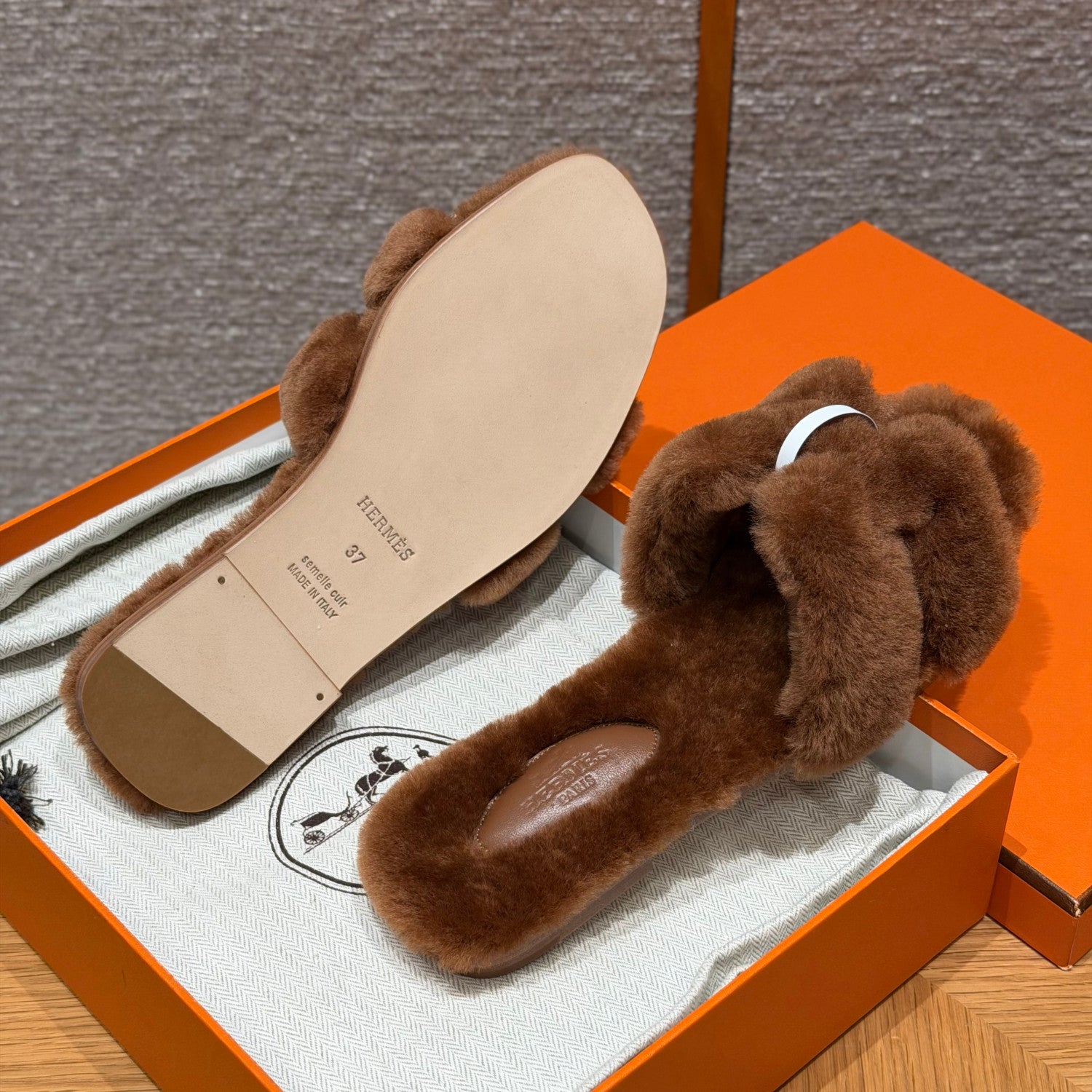 Hermes Oran sandal Beige #333921