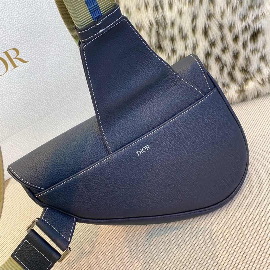 Dior Men's Leather Saddle Crossbody Chest Waist Shoulder Bag Bags #75217