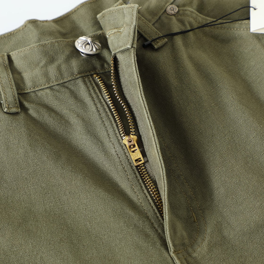 Chrome Hearts Green Denim Printed Casual Pants #22139