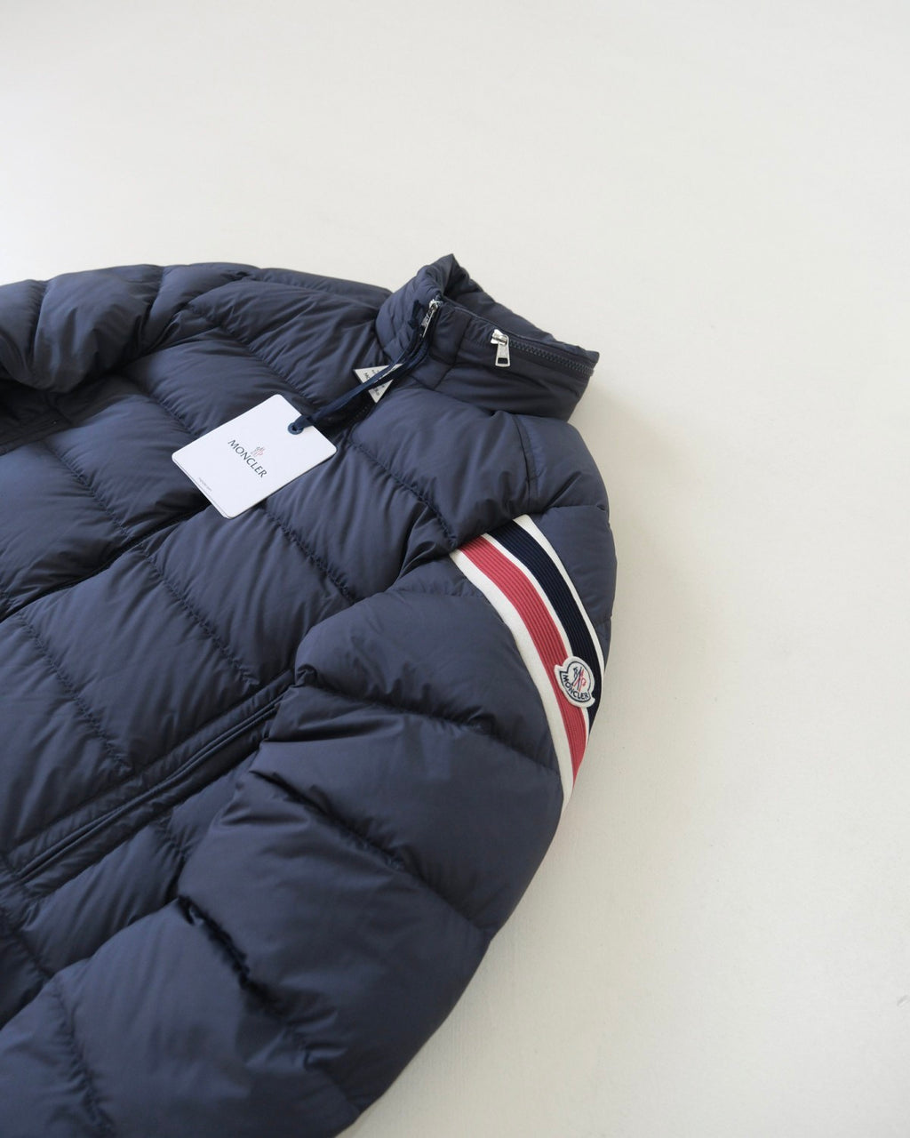 Moncler Arm Three Color Webbing Stand Collar Down Jacket Goose Down Windproof Waterproof Warm And Wear Resistant #332484