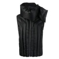 Rick Owens Men's And Women's Fall And Winter Quilted Design Down Jacket Bib Undershirt Jacket Zipper Black Trend Vest Jacket Ngvp #2612