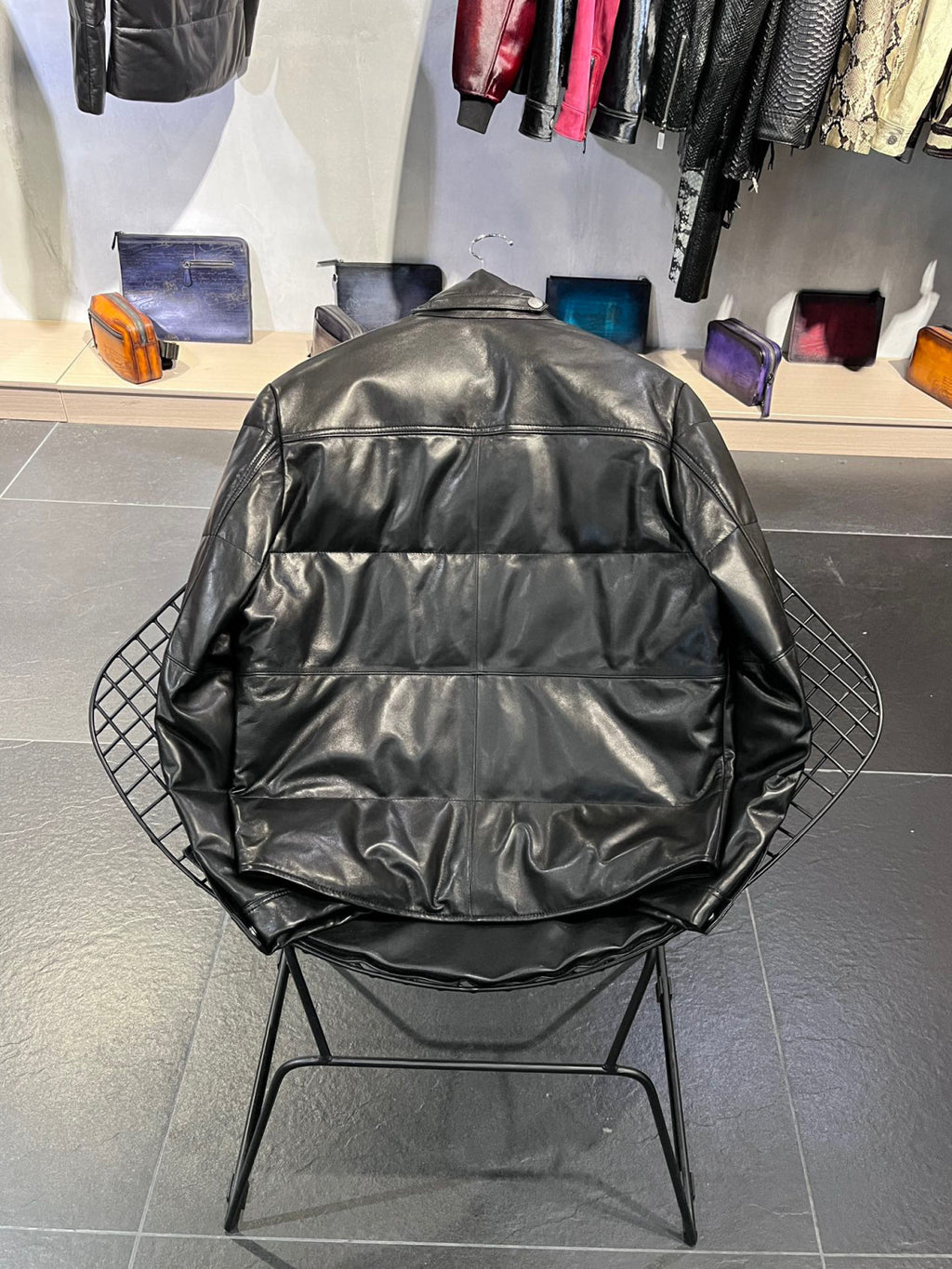 Tom Ford Leather Puffer Down Jacket Ngvp #6822