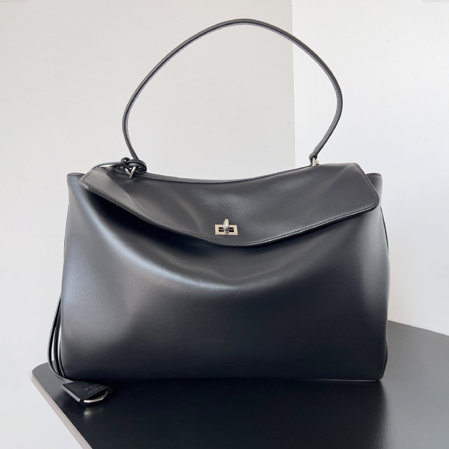 Balenciaga Rodeo Large Handbag Women's Men's Solid Fashion Leather Contour Gold Silver Metal Accessories Bags 7897442AA4V2621 Ngvp #1584