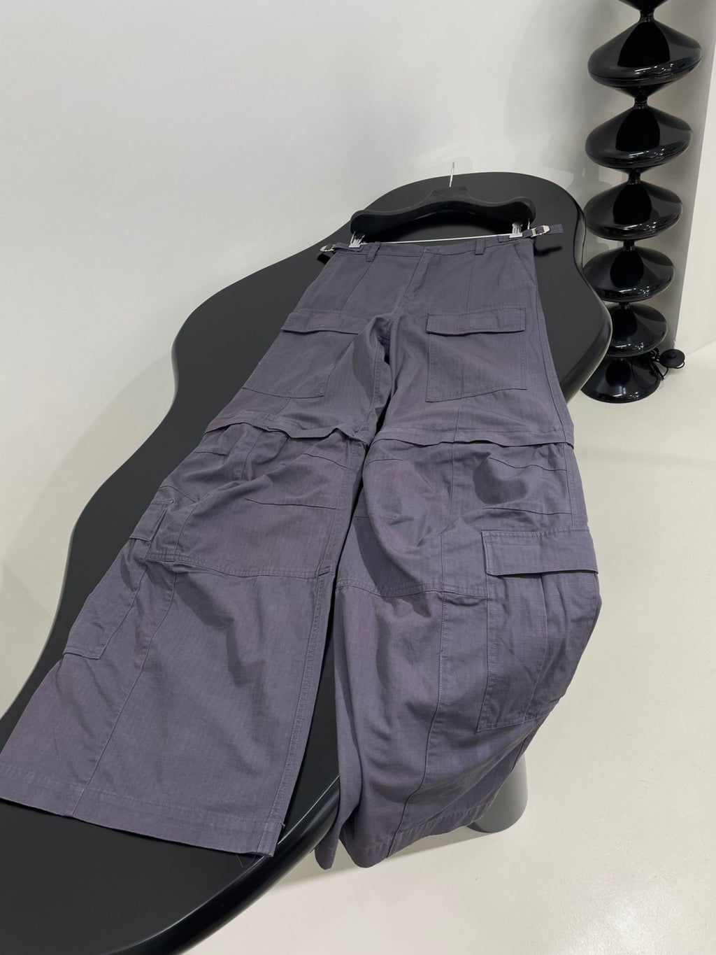 Balenciaga Men's High Street All Season Large Cargo Cotton Mid Waist Zipper Pocket Fit Work Pants Ngvp #9712