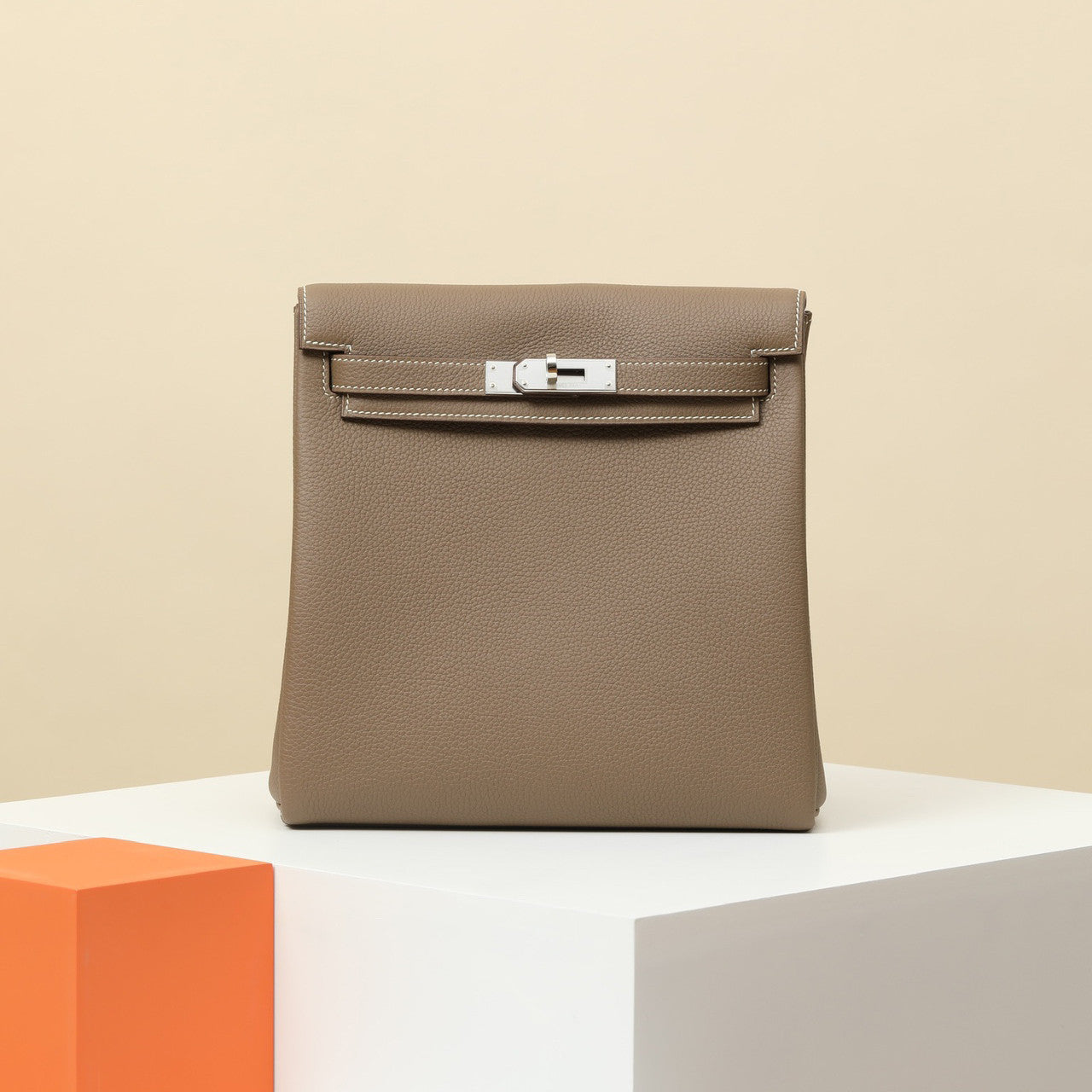 Hermes Women's Fashion Casual Solid-Color Leather Adjustable Strap Dual Purpose Backpack Shoulder Bag Crossbody Bag Bags KA220360 #78968