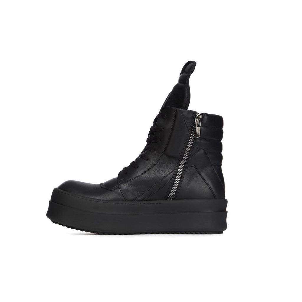 Rick Owens Men's And Women's Fall/winter Fashion Casual Round Toe Lace Up High Top Thick Sole Side Zip Sneakers Shoes #79252