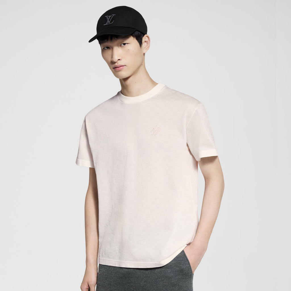 Louis Vuitton Men's Summer Solid Color Letter Logo Round Neck Cotton Short Sleeve T-Shirt #75784