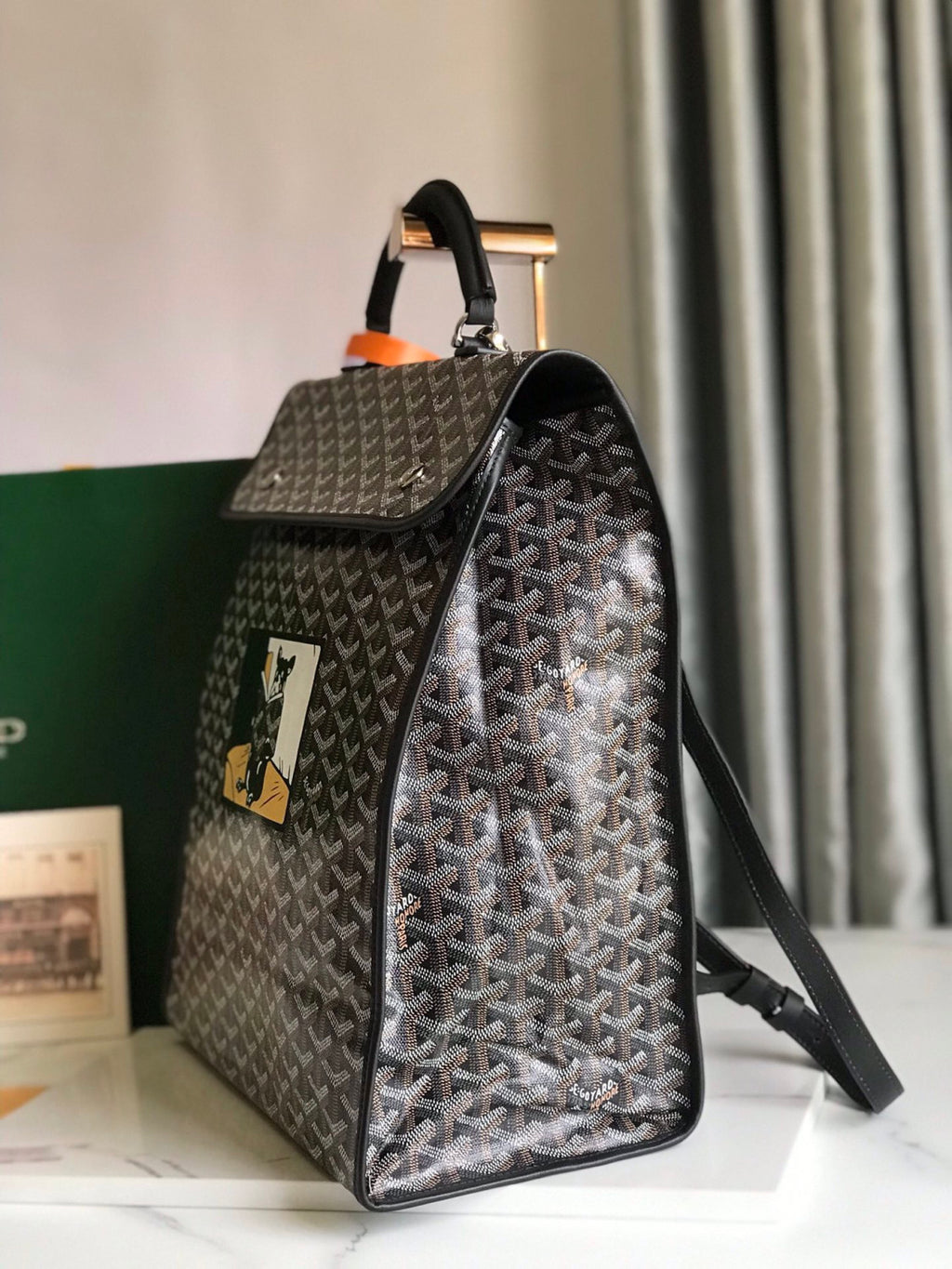Goyard Saint Leger Backpack: Limited Edition French Bulldog Design Large Briefcase For Fashionable Travel Business And Daily Use Bag Bags #196801
