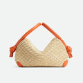 Bottega Veneta Loop Top Handle Women's Detachable Shoulder Strap Ring Handle Raffia And Leather Shoulder Bag Handbag Bags #77634