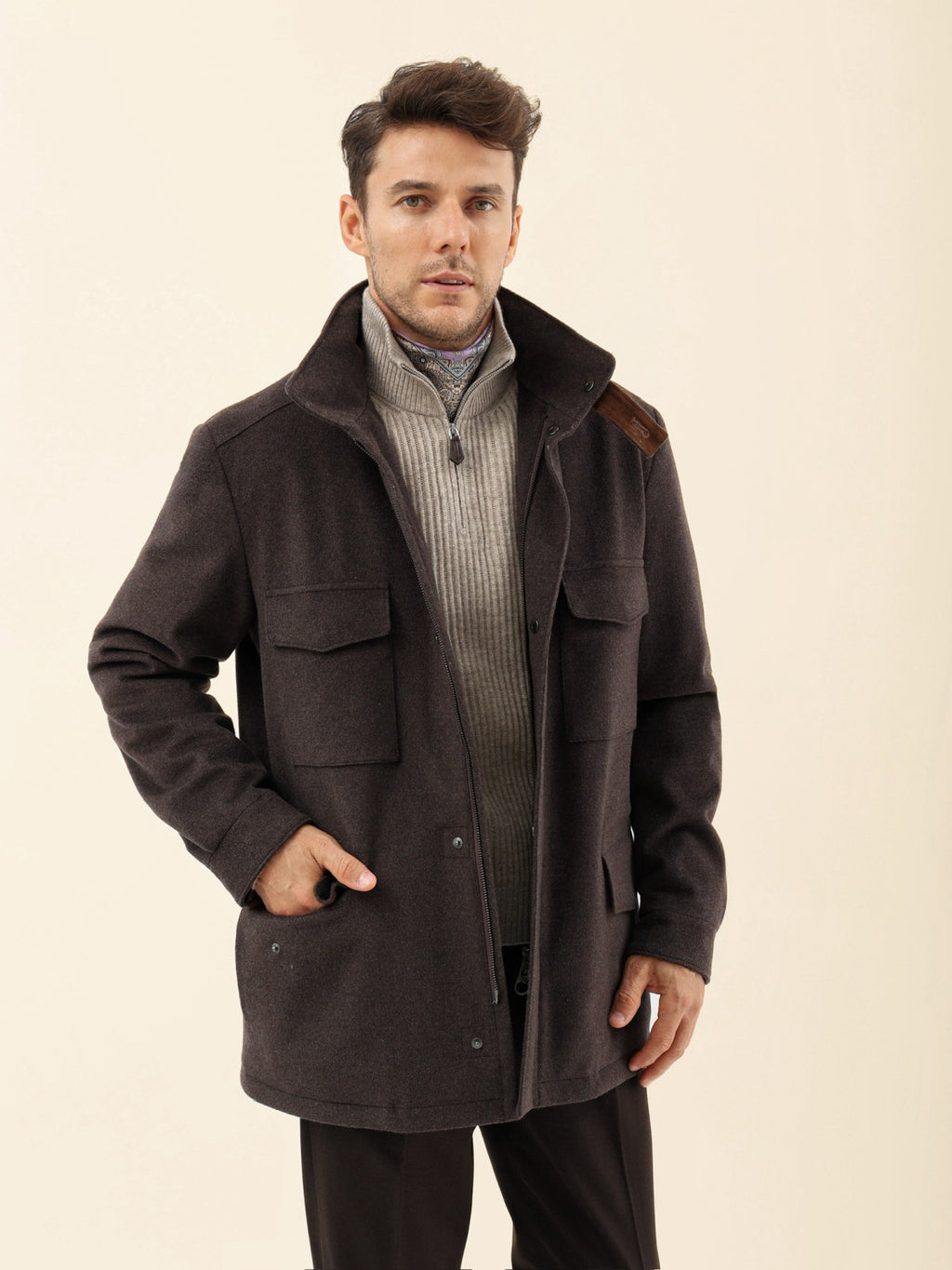 Loro Piana Traveler Military Jacket Cashmere #334784