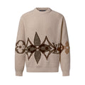 Louis Vuitton Men's Monogram Intarsia Superfine Wool Crew Neck Sweater #333010