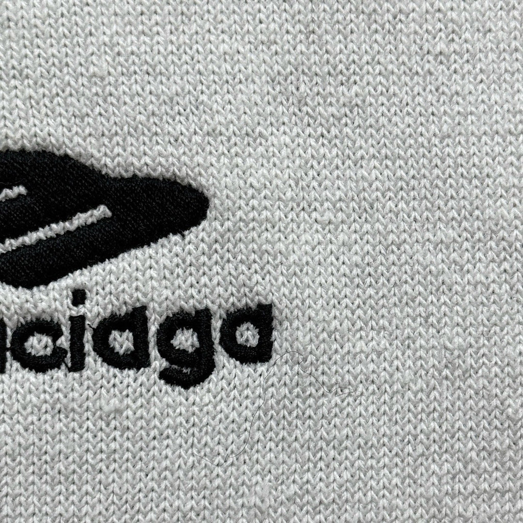 Balenciaga Men's 3B Sports Icon Ski Crewneck in White Black #334344