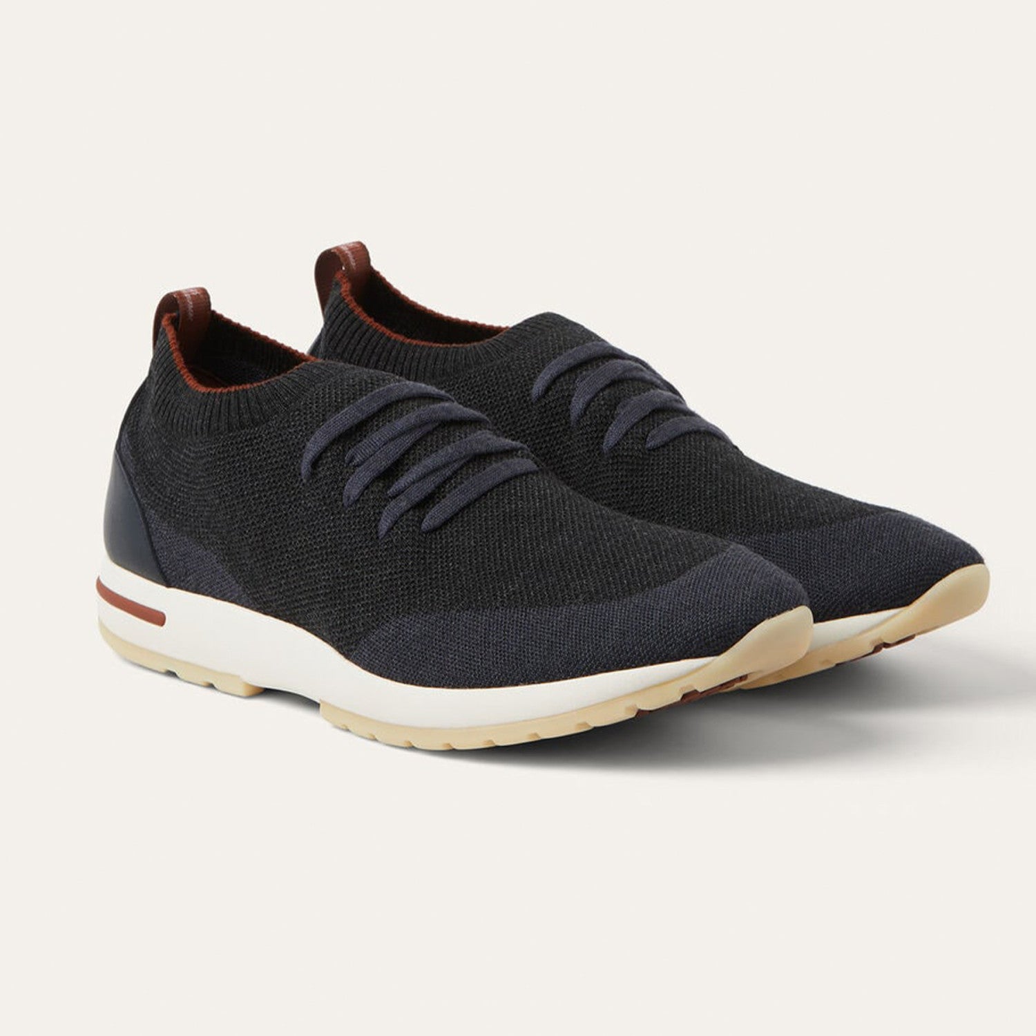 Loro Piana 360 Lp Flexy Walk Men's Autumn/winter Sports Shoes Two-tone Fashion Luxury Knit Comfortable Casual Footwear Ngvp #2435