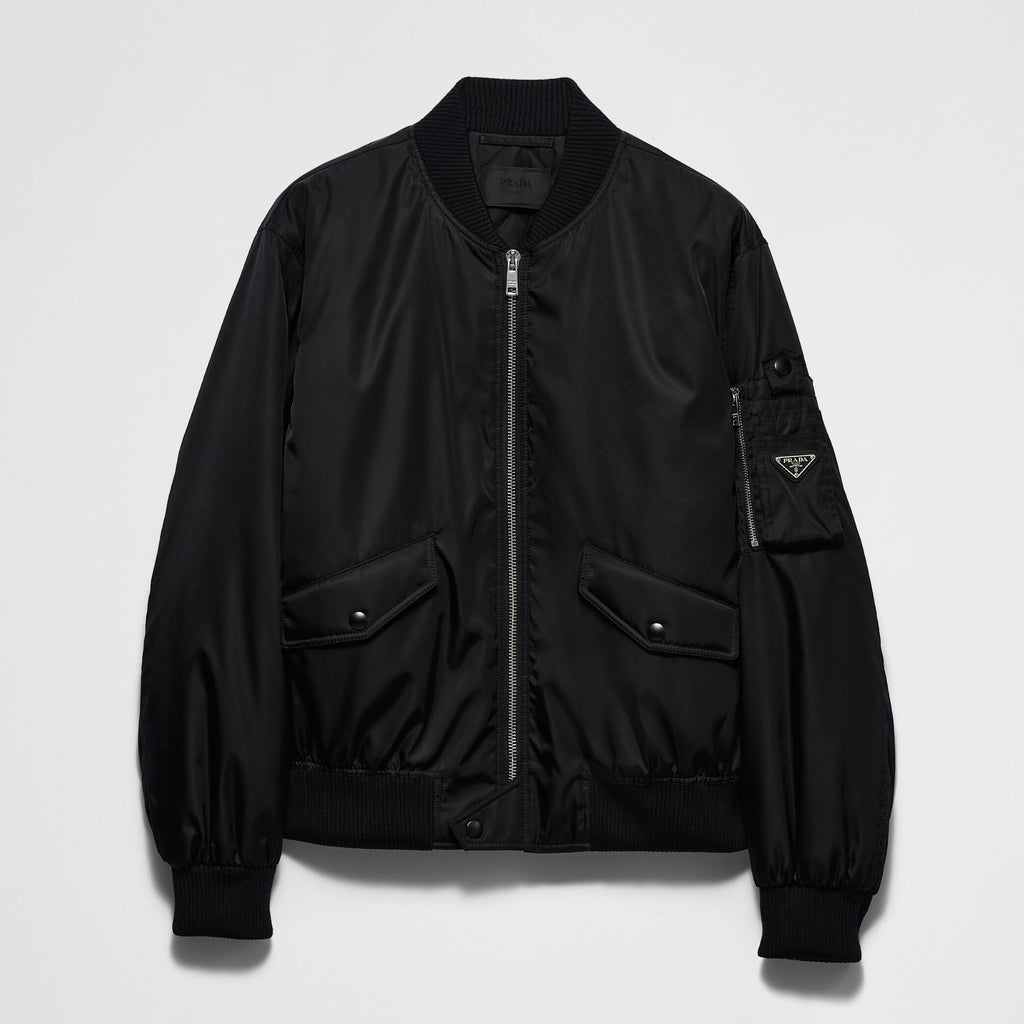 Prada Men's Fall And Winter Recycled Nylon Fabric Zipper Long Sleeve Jacket #75271