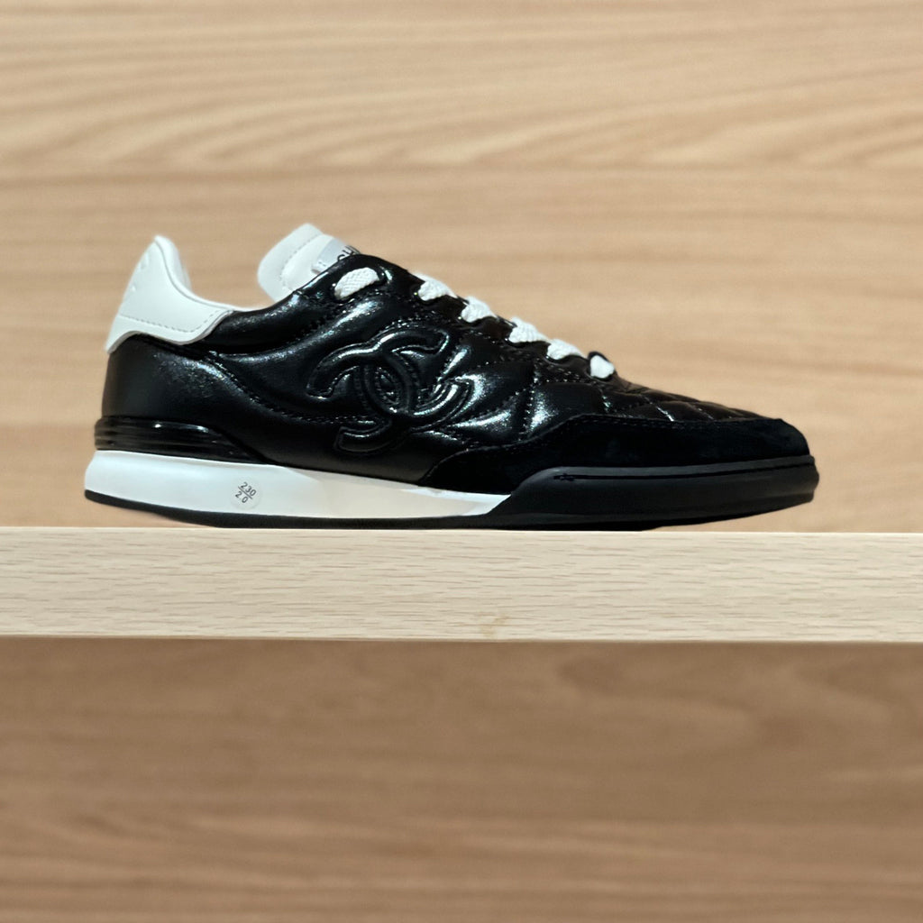 Chanel Men's And Women's Spring/Fall Fashion Casual Round Toe Lace Up Leather Suede Golf Shoes Casual Shoes #78779