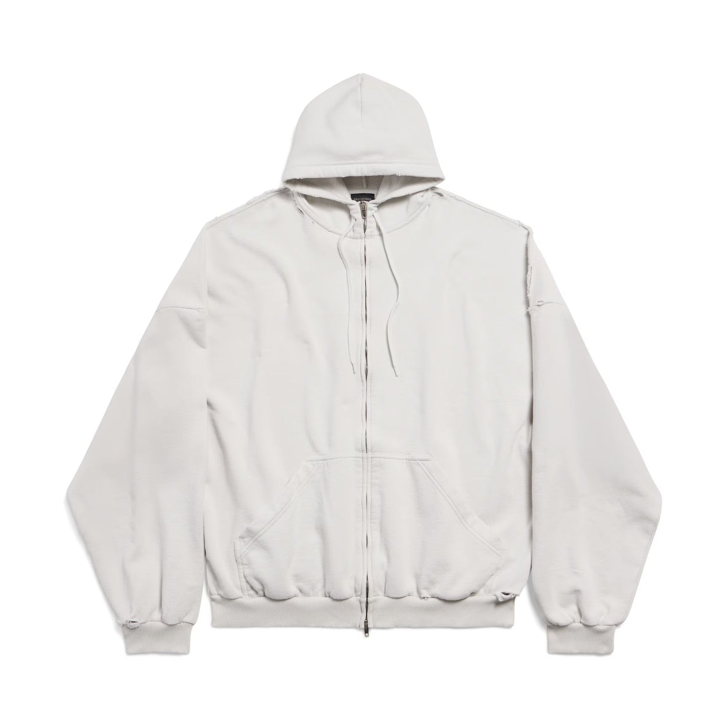 Balenciaga Men's Spring and Autumn Solid Color Alphabet Tape Print Hooded Zipper Long Sleeve Jacket #76579