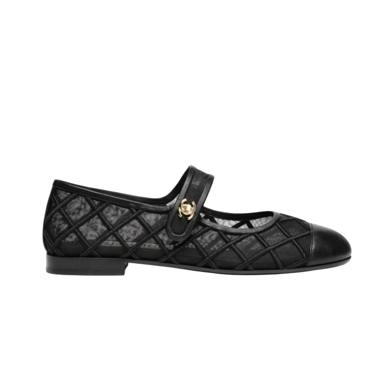 Chanel Coco Beach 25M Women's Summer Solid Colour Round Toe Velcro Flat Heel Mary Jane Shoes #76896