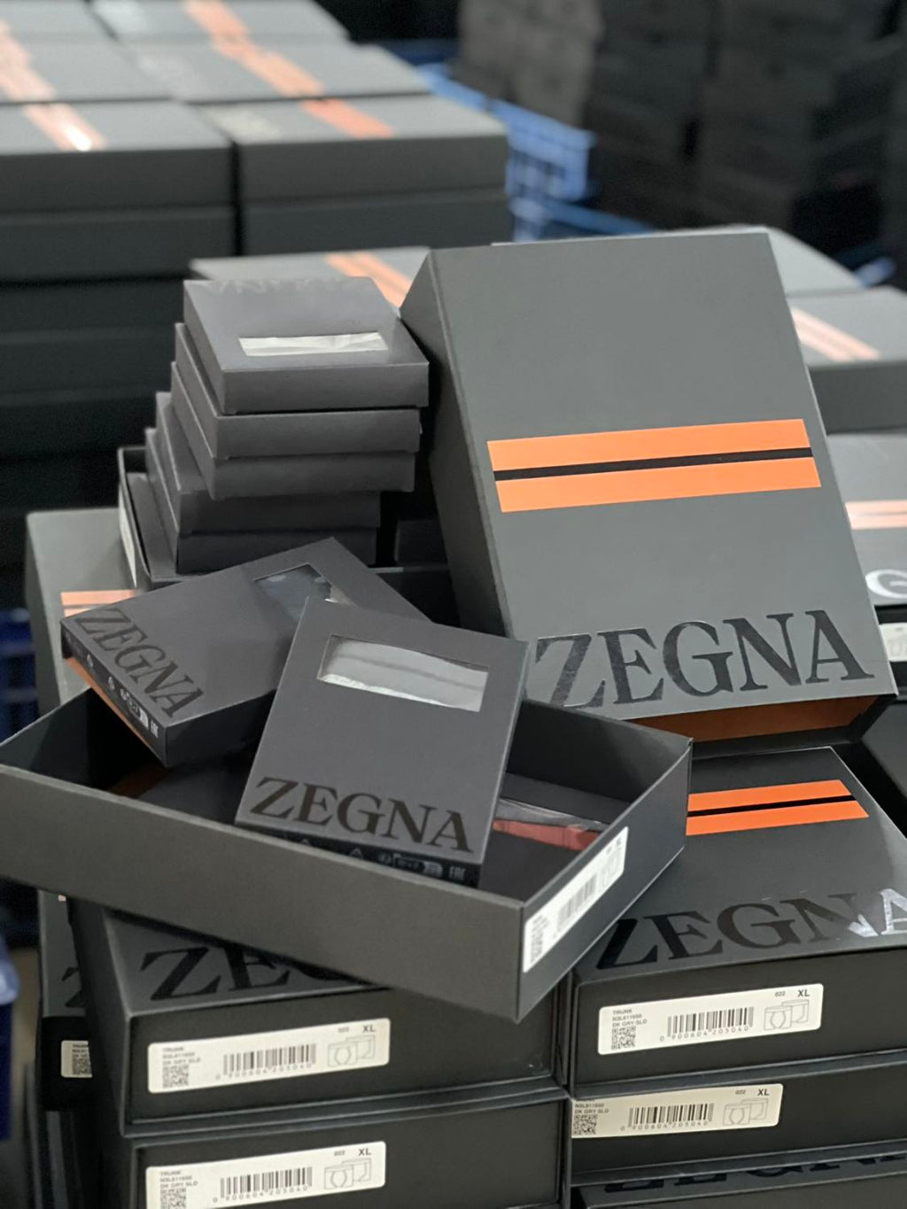 Ermenegildo Zegna Men's Solid Colour Cotton Boxer Briefs 4 Piece Gift Set Underpant #76715