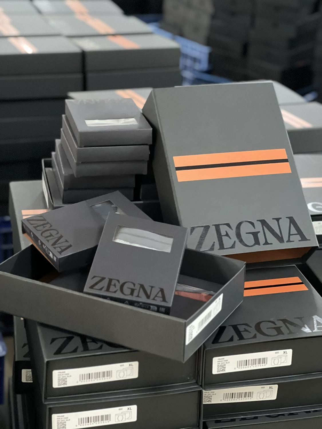 Ermenegildo Zegna Men's Solid Colour Cotton Boxer Briefs 4 Piece Gift Set Underpant #76715