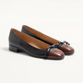 Valentino Garavani Valet Du Roi Leather Ballet Flats #336898