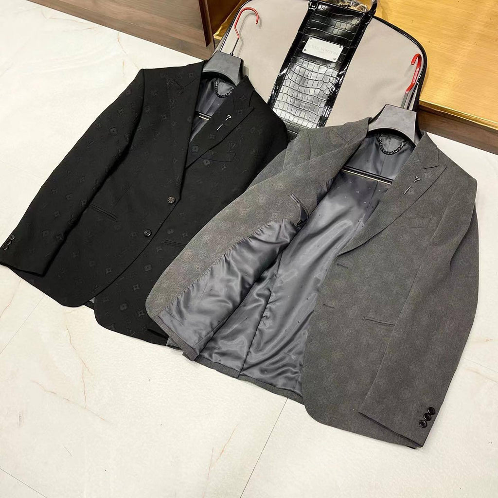 Louis Vuitton Men's Suit Jacket Long Pants Professional Dress Set #6468