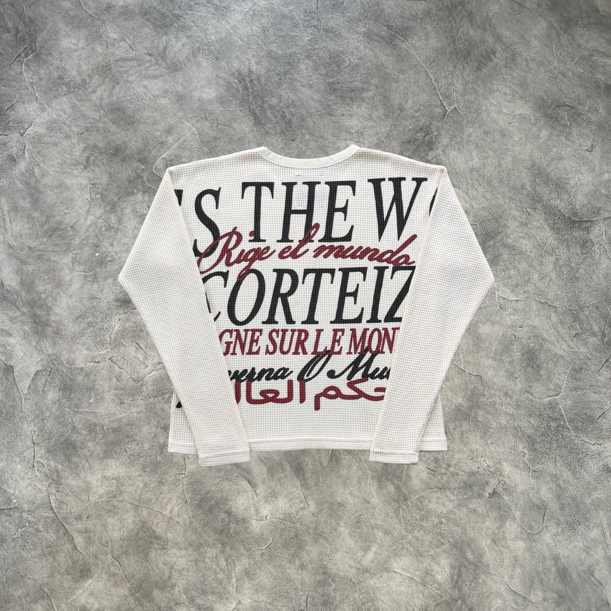 Corteiz Rules The World Long Sleeves T-Shirt Off White