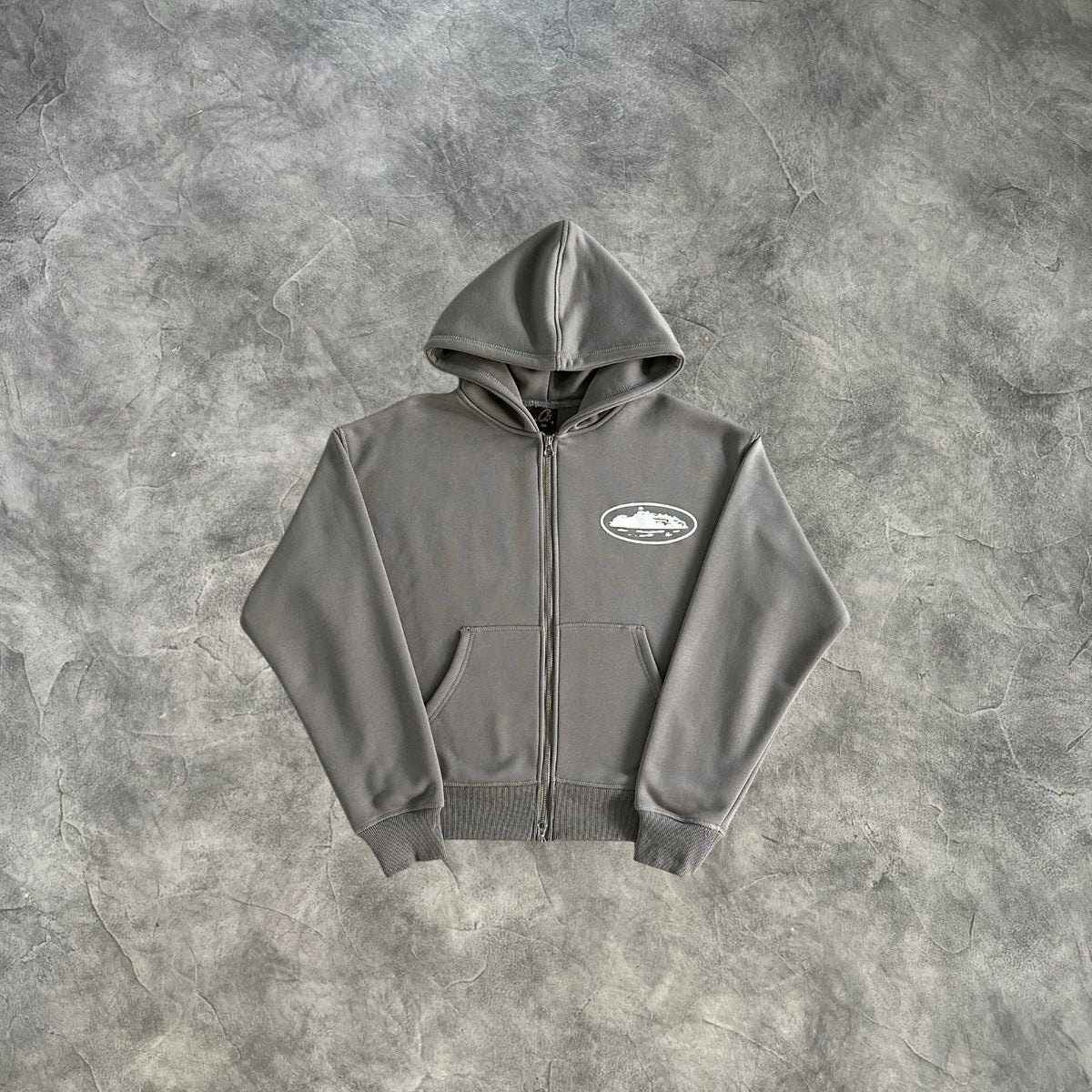 Corteiz Zip-Up Hoodie Grey