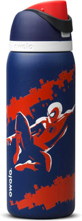 Owala Spider-Man FreeSip Insulated Stainless Steel Water Bottle with Straw. Suitable for Sports. Travel. and School. BPA-Free. 32 oz (approx. 907.2 ml). Swing