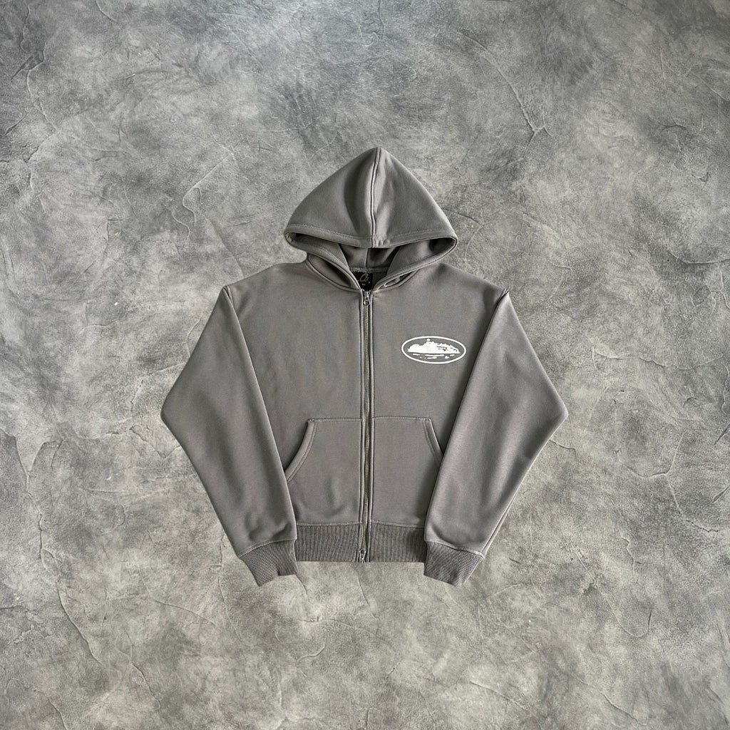 Corteiz Zip-Up Tracksuit Grey