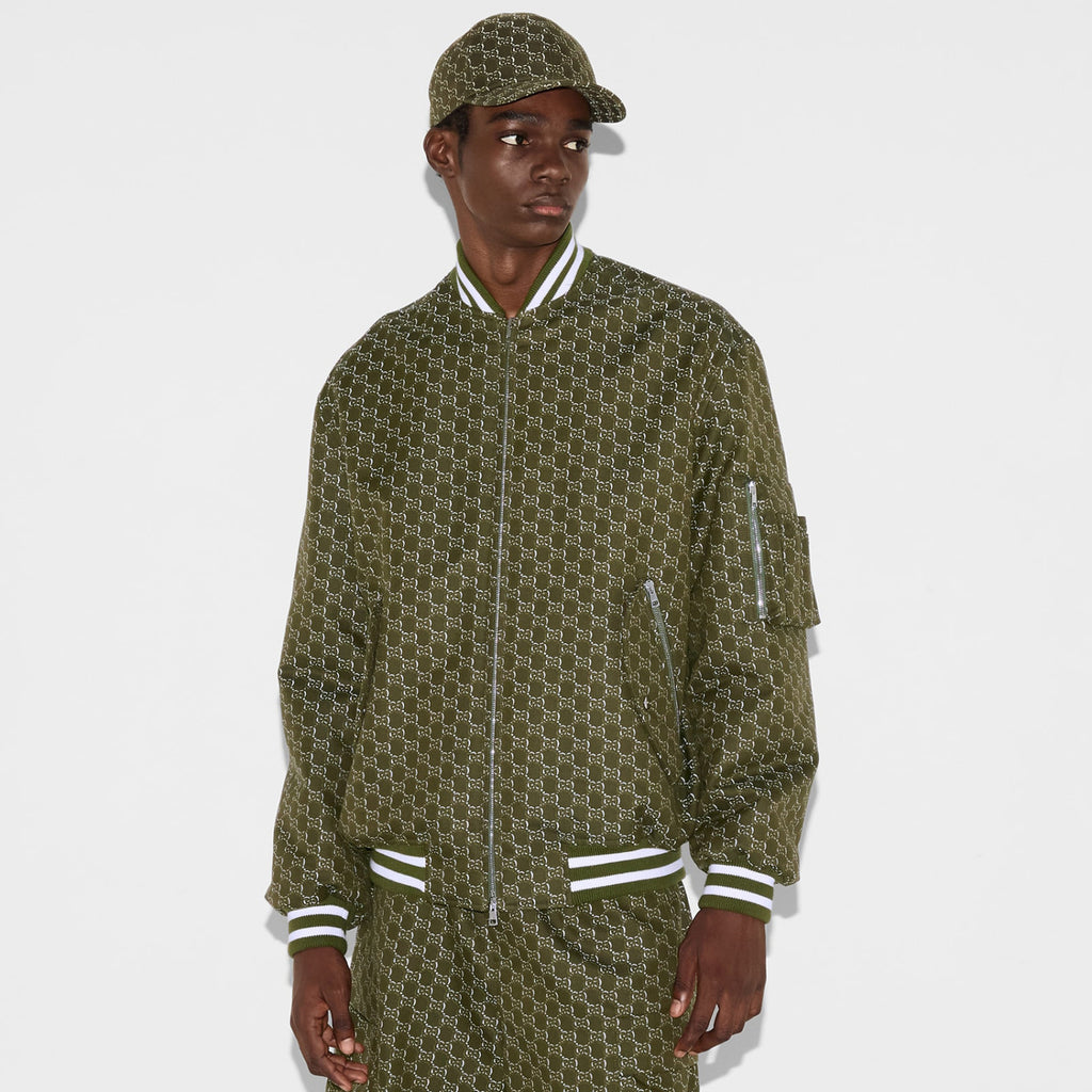Gucci Men's Spring Autumn Solid Colour Letter Printed Zipper Long Sleeve Jacket #76777