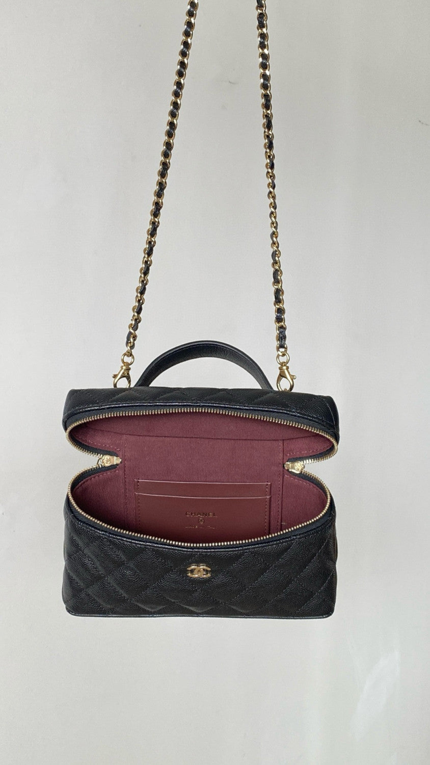 Chanel Women's Chain Logo Solid Color Casual Leather Shoulder Crossbody Tote Bag Bags #76226