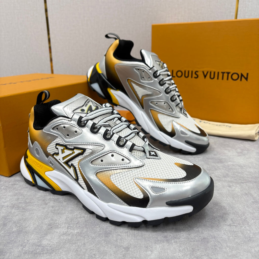 Louis Vuitton LV RUNNER TATIC Men's And Women's Spring/summer Casual Round Toe Lace Up Floral Logo Low Top Casual Sneakers Shoes #78323
