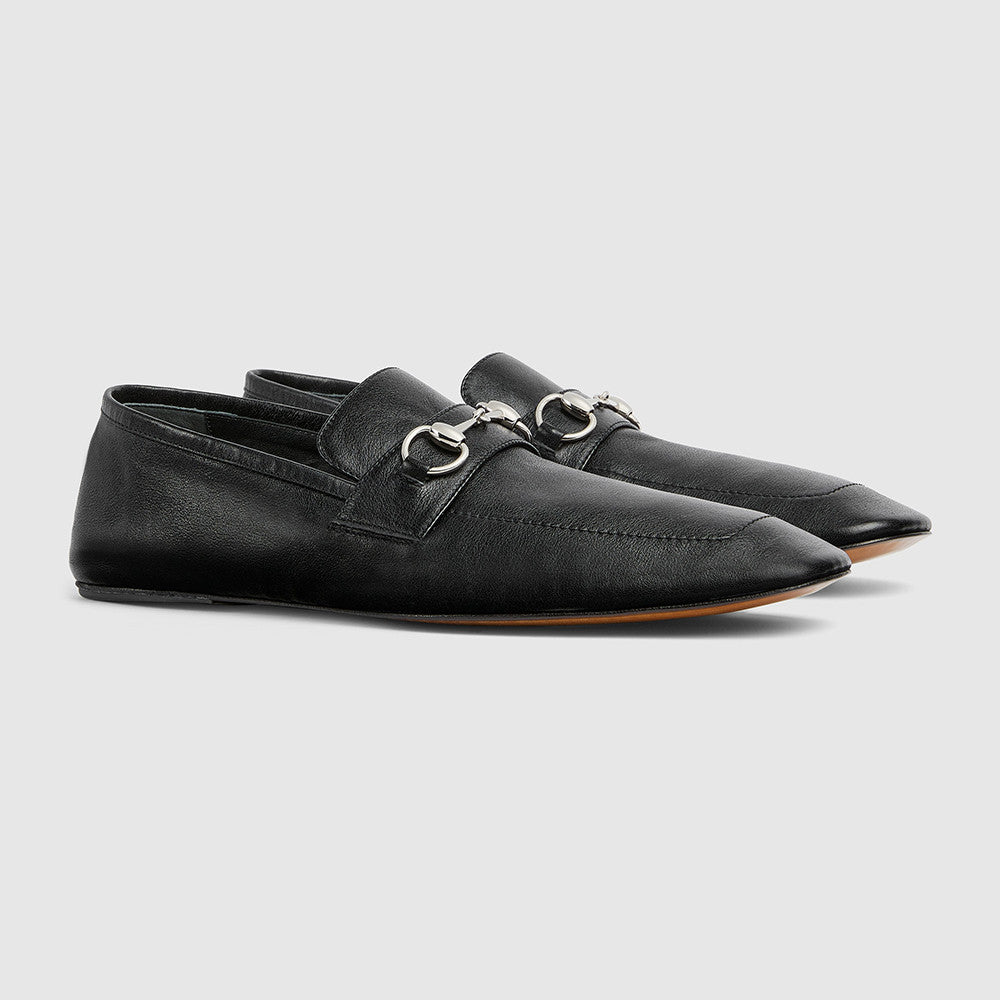 GUCCI Men's Ragazzo Eel Loafer in Dark Brown #388024