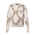 Louis Vuitton Men's Spring and Autumn Square Printed Round Neck Cotton Long Sleeve Pullover Sweater #75451