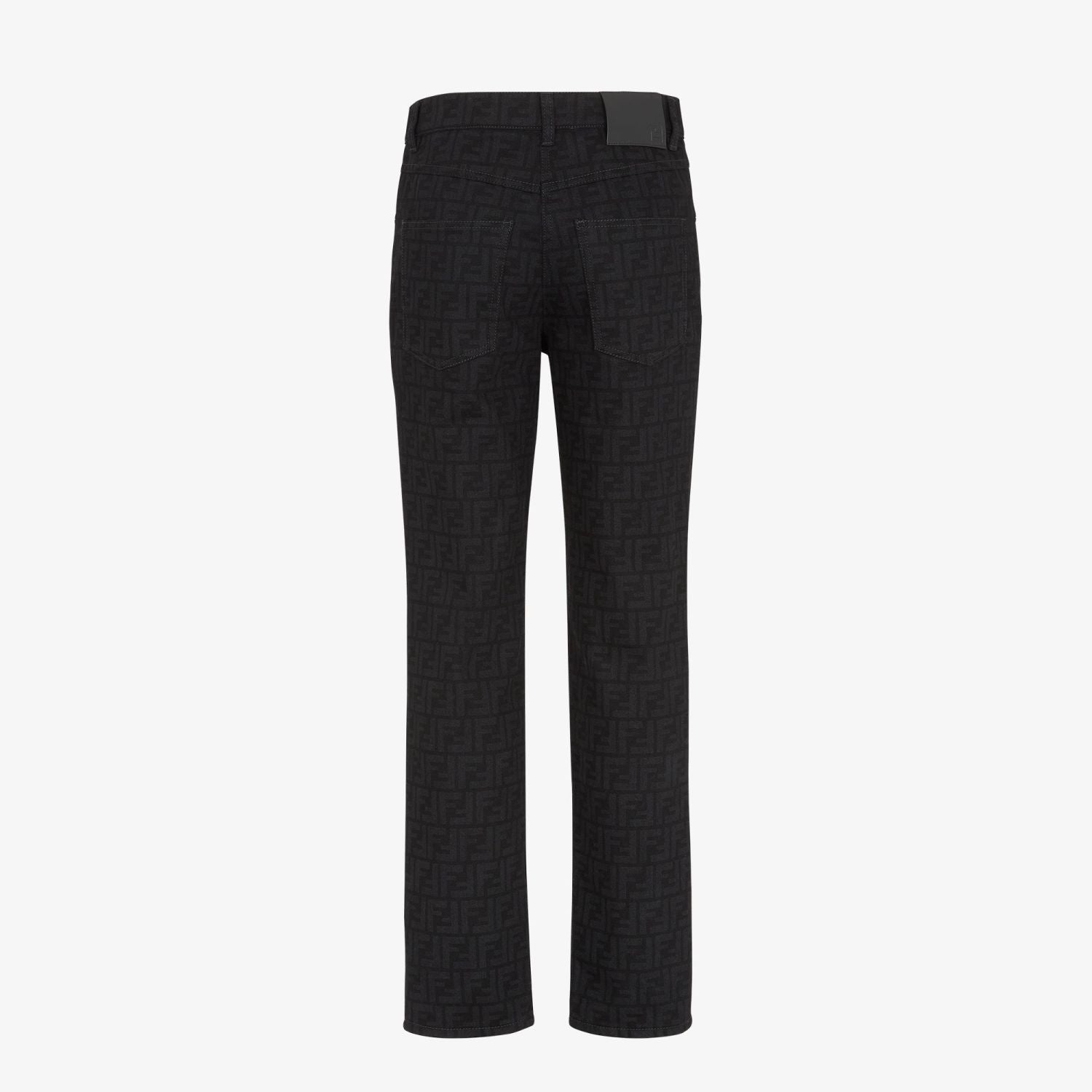 Fendi FF Motif Denim Jacket Long Jeans Jeans Black #333143