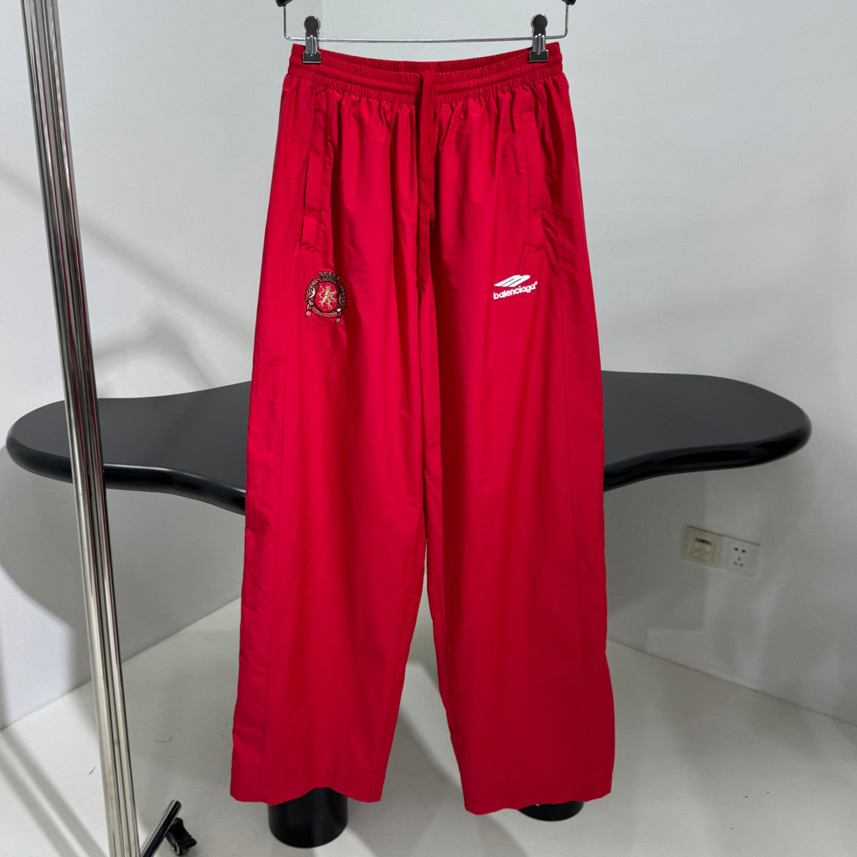 Balenciaga Men's Women's Spring And Autumn Fashion Light Standing Collar Zipper Sports Jacket Suit Casual Elastic Waist Pants Suit Set #73437