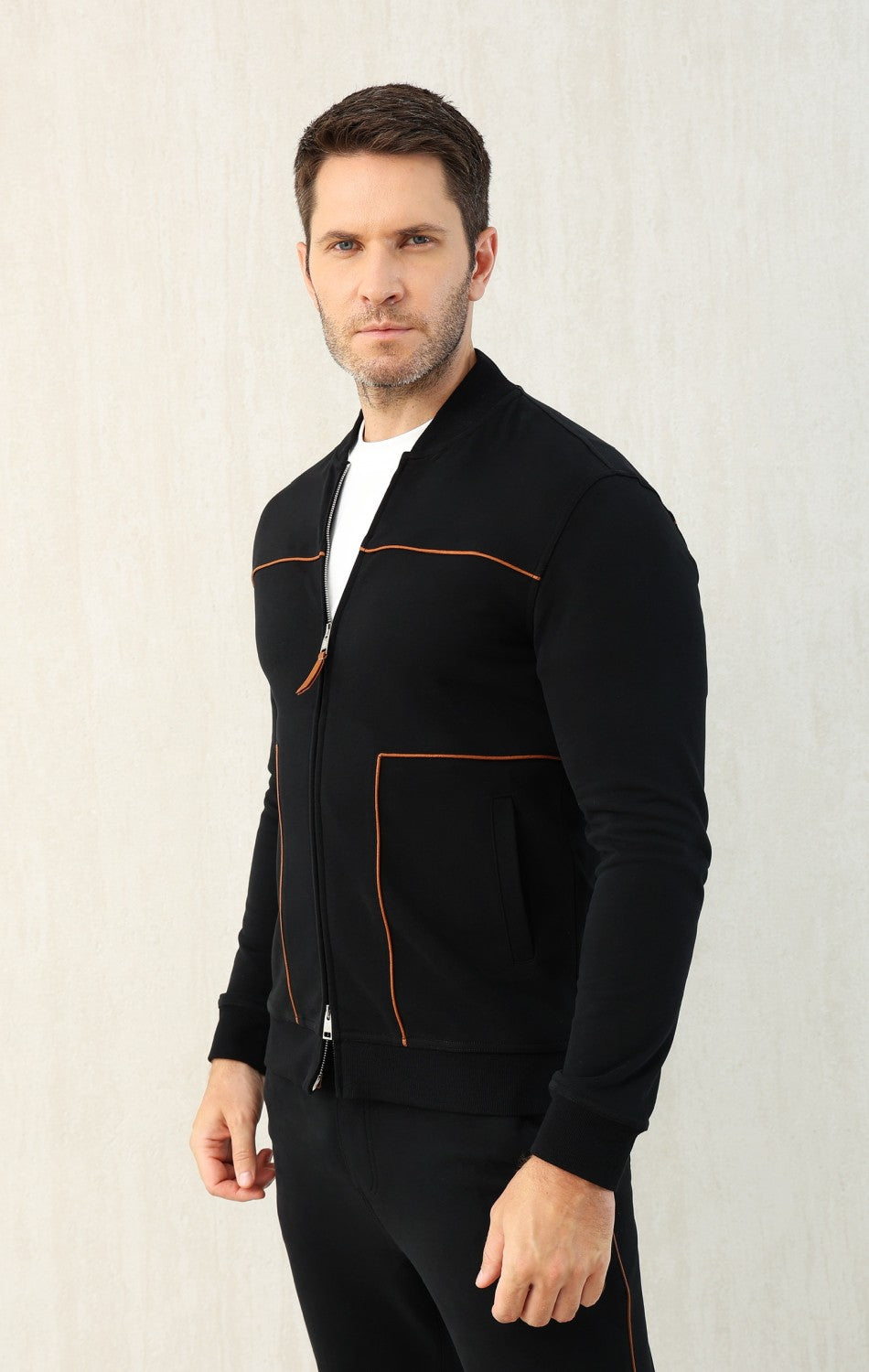 Brunello Cucinelli Men's Spring and Autumn Hooded Long Sleeve Cotton Casual Sports Sweatshirt Zipper Long Sleeve Jacket Ngvp #1766