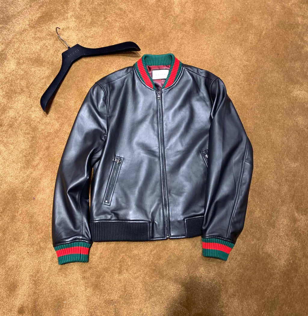 Gucci Men's And Women's Spring/autumn Fashion Casual Solid Color Zipper Cuff Elastic Long Sleeve Jacket #532