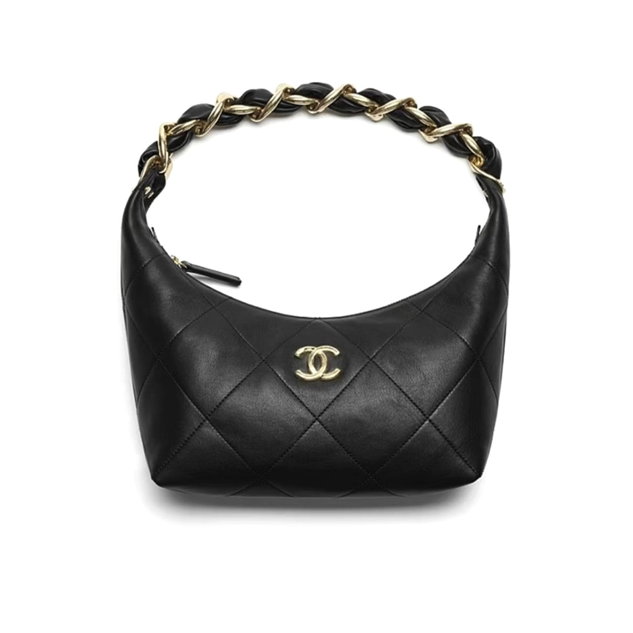 Chanel Women's Classic Solid-Color Leather Logo Chain Shoulder Bag Crossbody Bag | Tote Bag Bags AS5837-B22140-94305 #79116