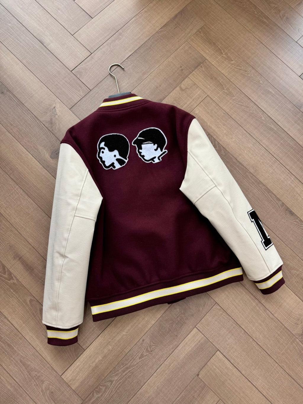 Louis Vuitton x 25FW Men's Letter Badge Printed Stand Collar Pocket Long Sleeve Baseball Uniform #332524