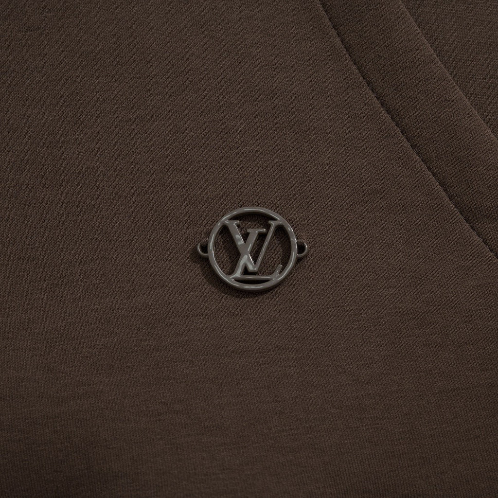 Louis Vuitton Monogram Flower Stopper Cotton Hoodie Drawstring Hooded Sweatshirt Pullover #96251