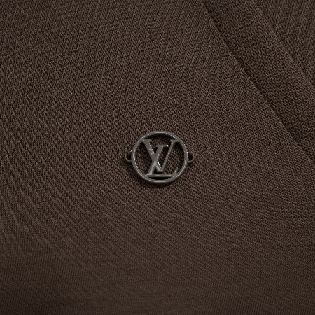 Louis Vuitton Monogram Flower Stopper Cotton Hoodie Drawstring Hooded Sweatshirt Pullover #96251