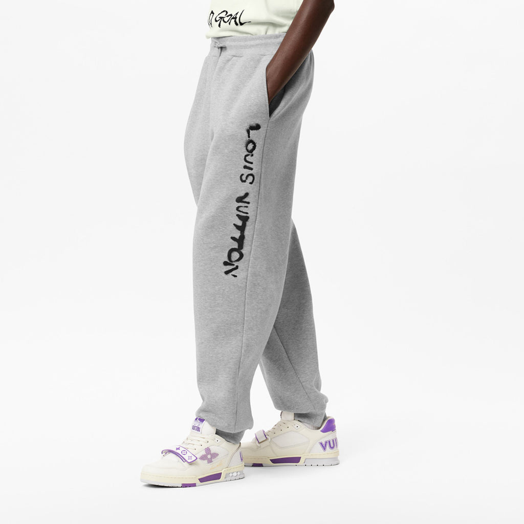 Louis Vuitton WORKING MAN Men's Spring/Fall Casual Fashion Solid Color Hooded Sweatshirt  Printed Solid Color Relaxed Fit Elastic Waist Pants Suit Set #78693