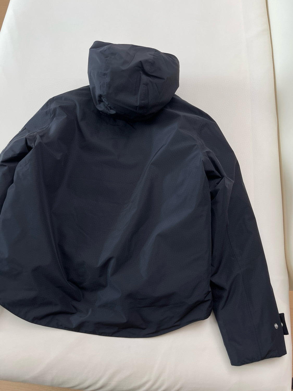 Prada Men's Fall/winter Fashion Casual Solid Color Hooded Zipper Single Button Windproof Down Jacket #79565
