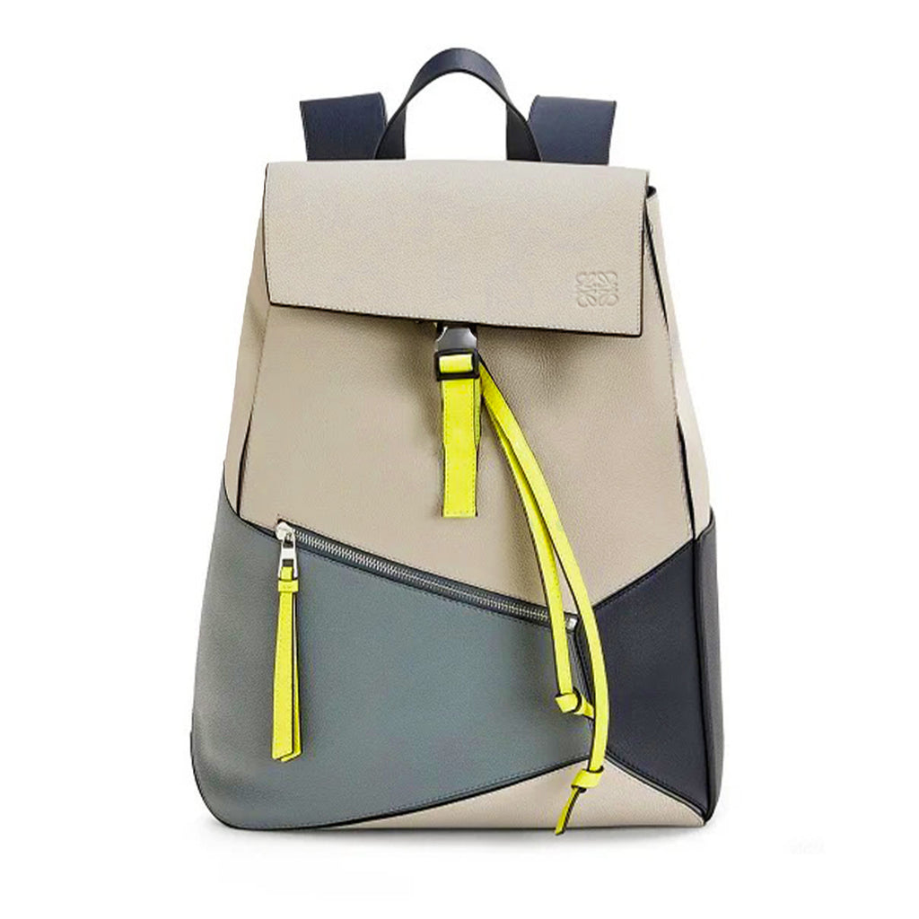 Loewe Jigsaw Backpack Men's Spring And Summer Fashion Luxury Temperament Colour Blocking Shoulder Bag Bags #81371