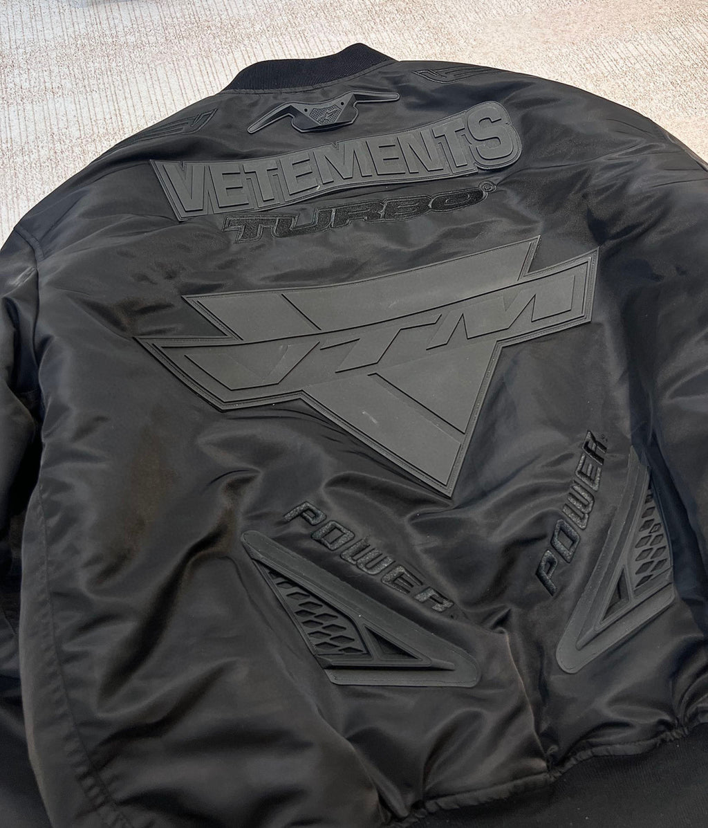 Vetements Embossed Letter Zip Sports Jacket #96689
