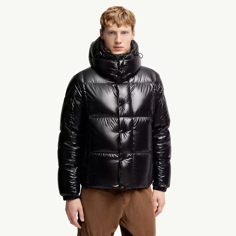 Moncler Men's & Women's Parana Series Solid Color Minimalist Logo Zipper Hooded Short Down Jacket #81597