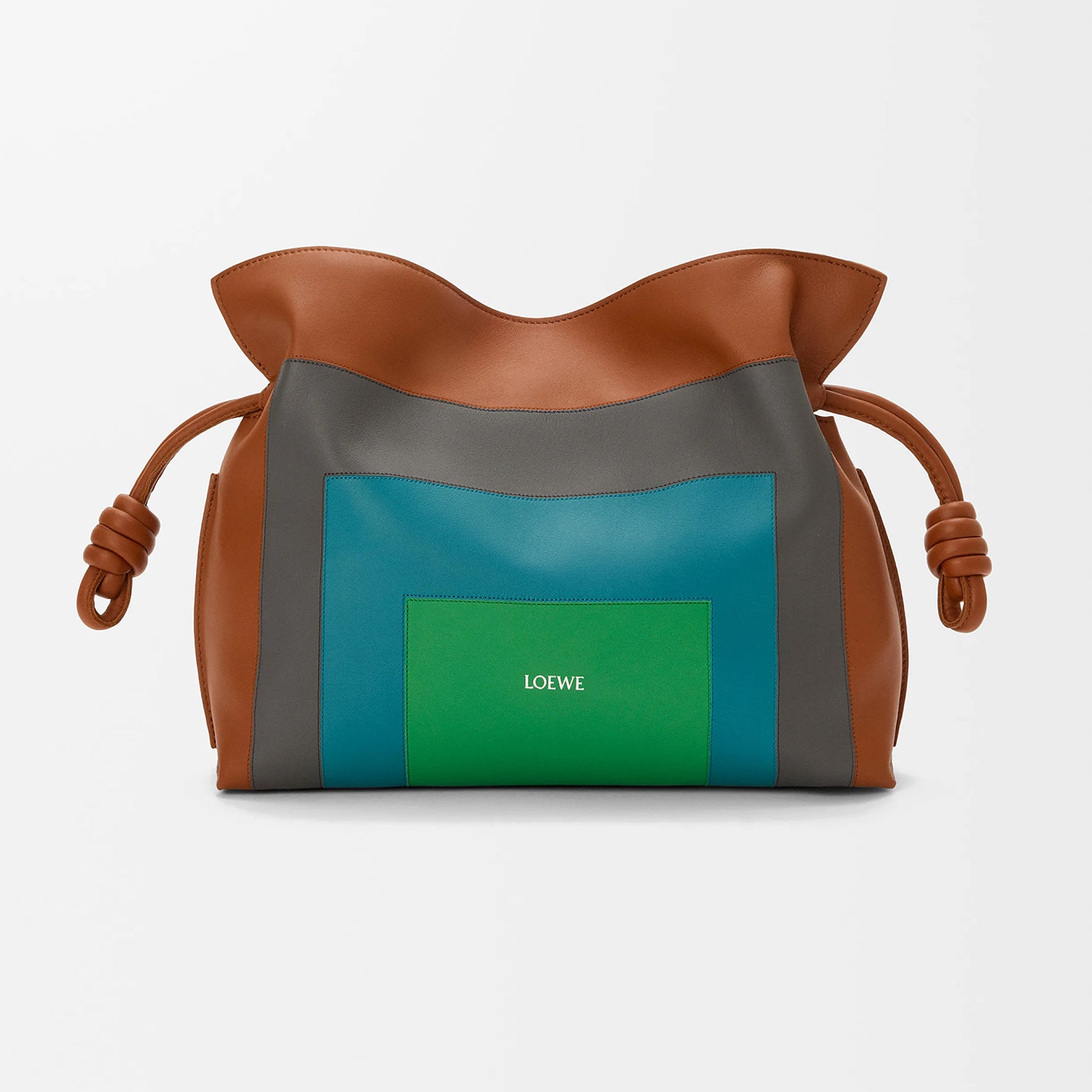 Loewe Medium Napa Leather Flamenco Clutch Loewe X Josef And Anni Albers Collection Fashion-forward Soft-leather Crossbody Bag Lady #195465
